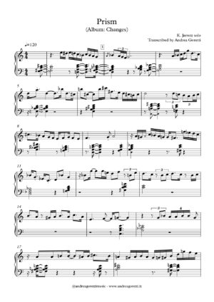 Keith Jarrett solo on "Prism" (Album: Changes, 1984)